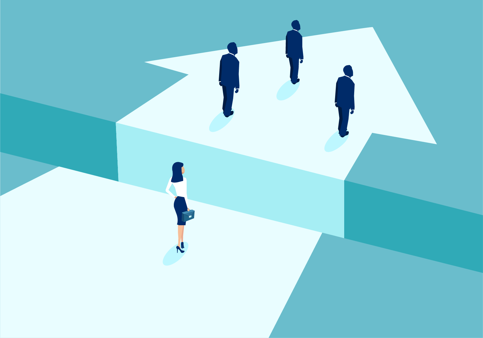 image depicting gender inequality